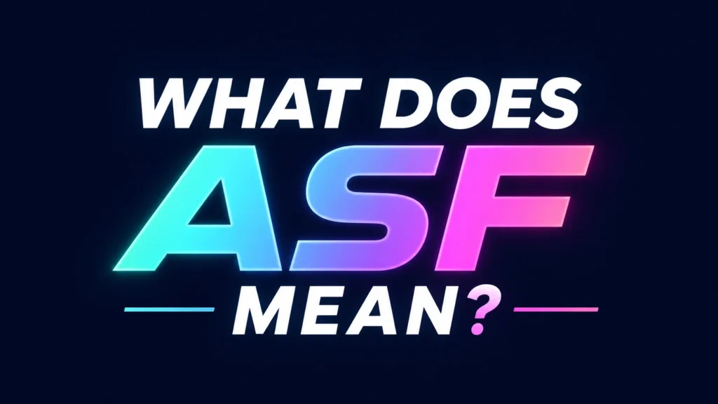 What Does ASF Mean?